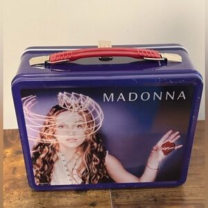 ❤️‍🔥❤️‍🔥Madonna Collectible Purple Lunchbox with Red Handle